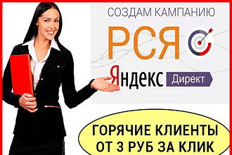Настрою контекстную рекламу РСЯ Яндекс Директ