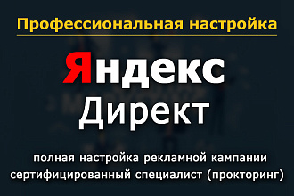 Полная настройка Яндекс Директ. Сертифицированный специалист