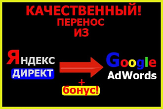 Перенос РК из Яндекс Директ в Google Adwords