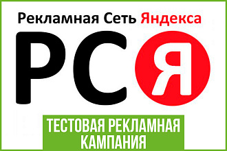 Тестовая рекламная кампания в РСЯ Яндекс. Директ